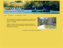 Tablet Screenshot of clearwatercaravan.com.au
